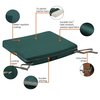 Classic Accessories Ravenna Water-Resistant Patio Chair Seat Cushion, 18 x 18 x 2 Inch, Mallard Green 62-185-011103-EC
